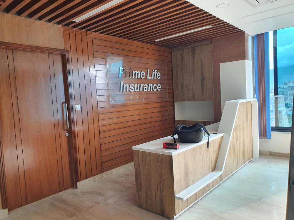 Interior Construction of Former Prime Life Insurance Office Building ...